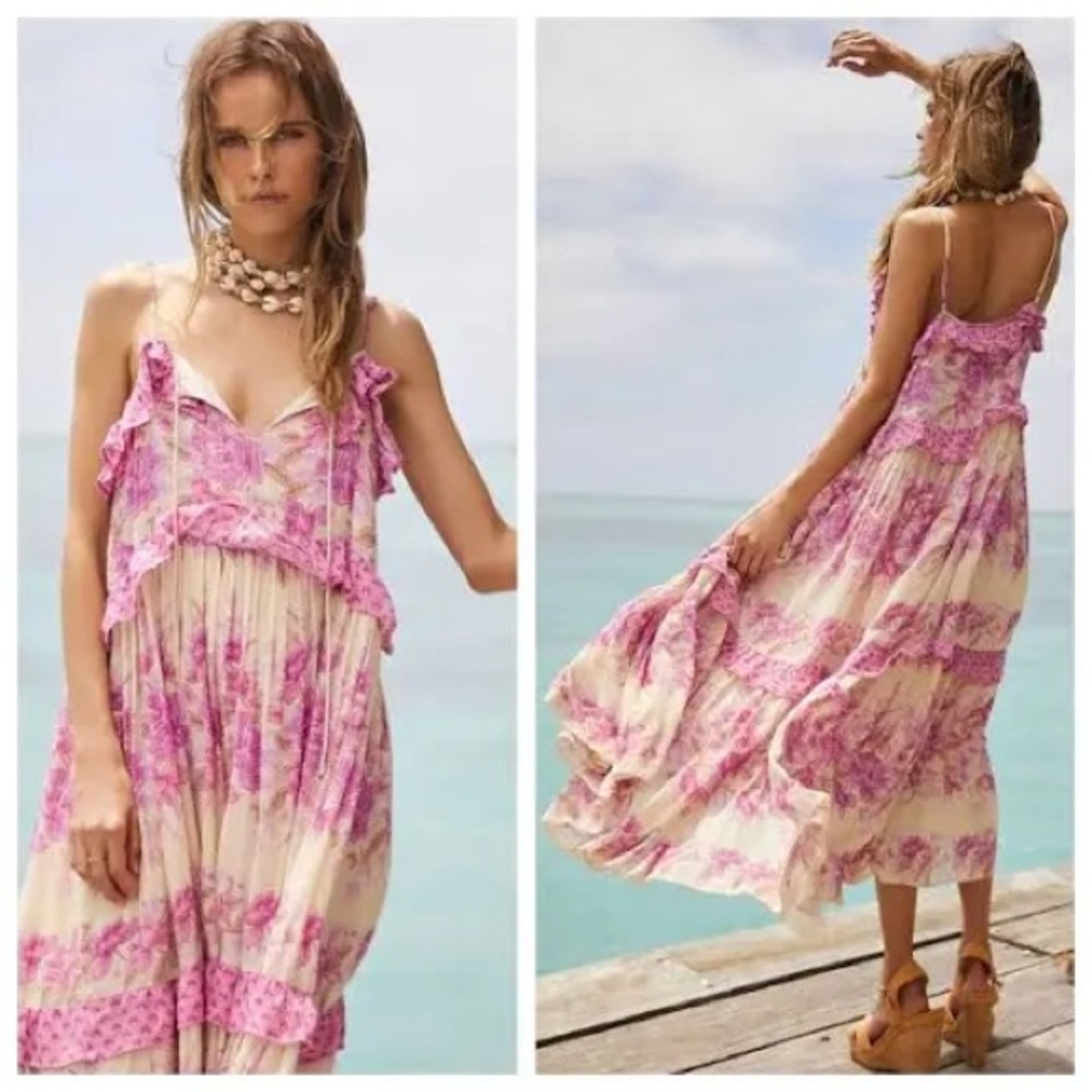 Spell & The Gypsy Coco Lei Strappy Gown